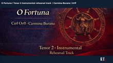 O Fortuna ( C. Orff  | Carmina Burana) Tenor 2 Instrumental rehearsal track