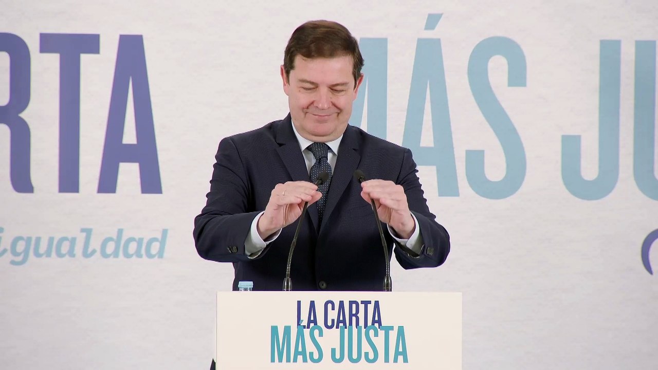 Mañueco impulsa 'La carta más justa'