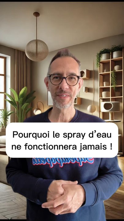 Pourquoi le spray d'eau ne fonctionne pas sur le chat ?