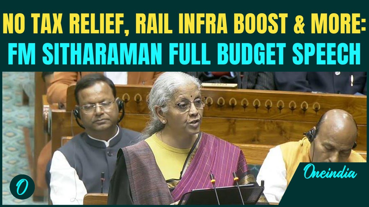Union Budget 2026: FM Nirmala Sitharaman Full Speech | No Tax Relief | High-Speed Rail, AI & More