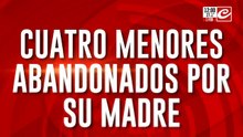 Cuatro menores abandonados por su mamá, llos dejó para irse con su nueva pareja