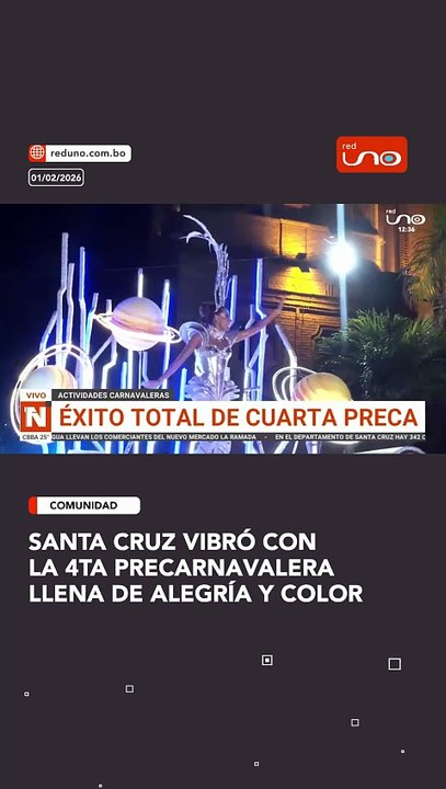 Así se vivió la 4ta Precarnavalera en Santa Cruz