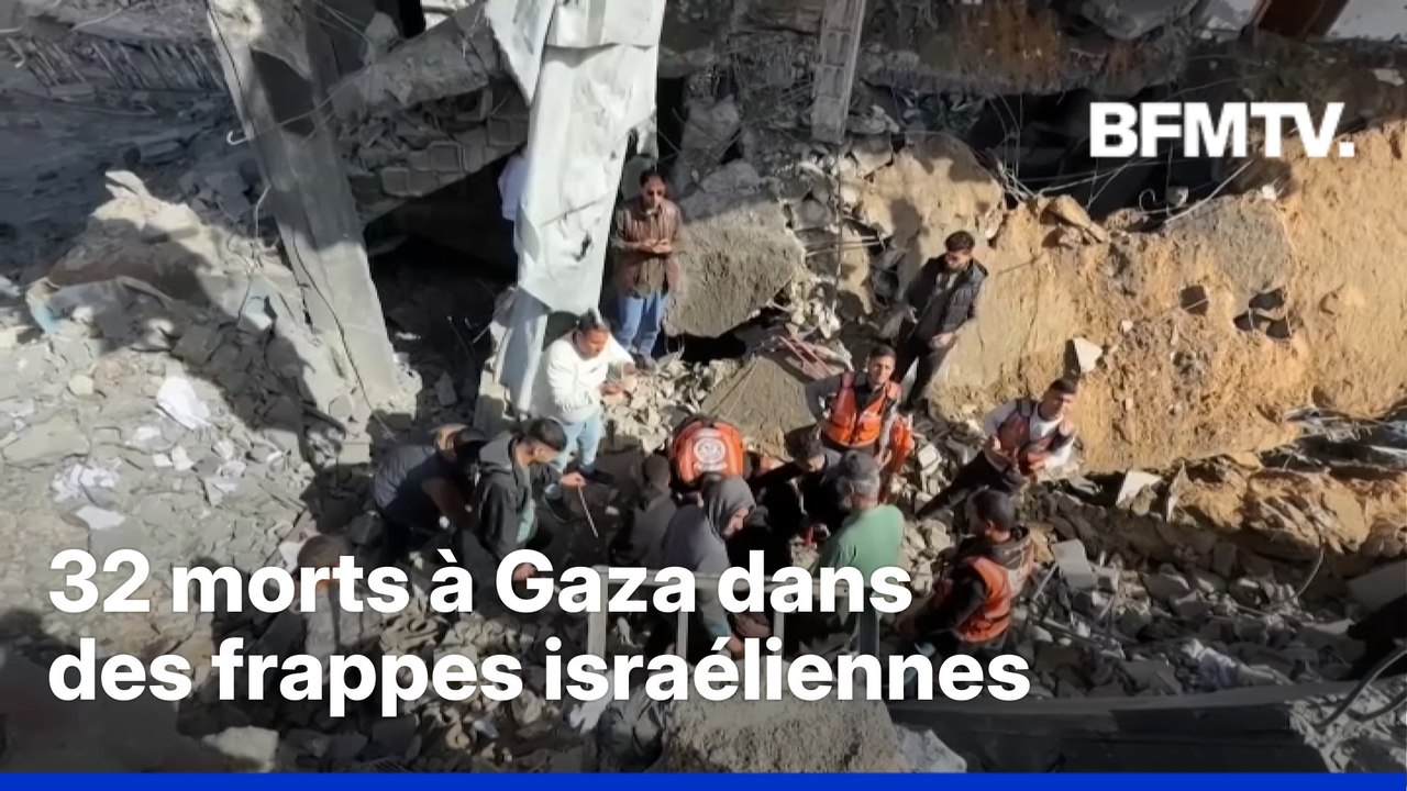 Gaza: 32 morts dans des frappes israéliennes, selon les autorités locales