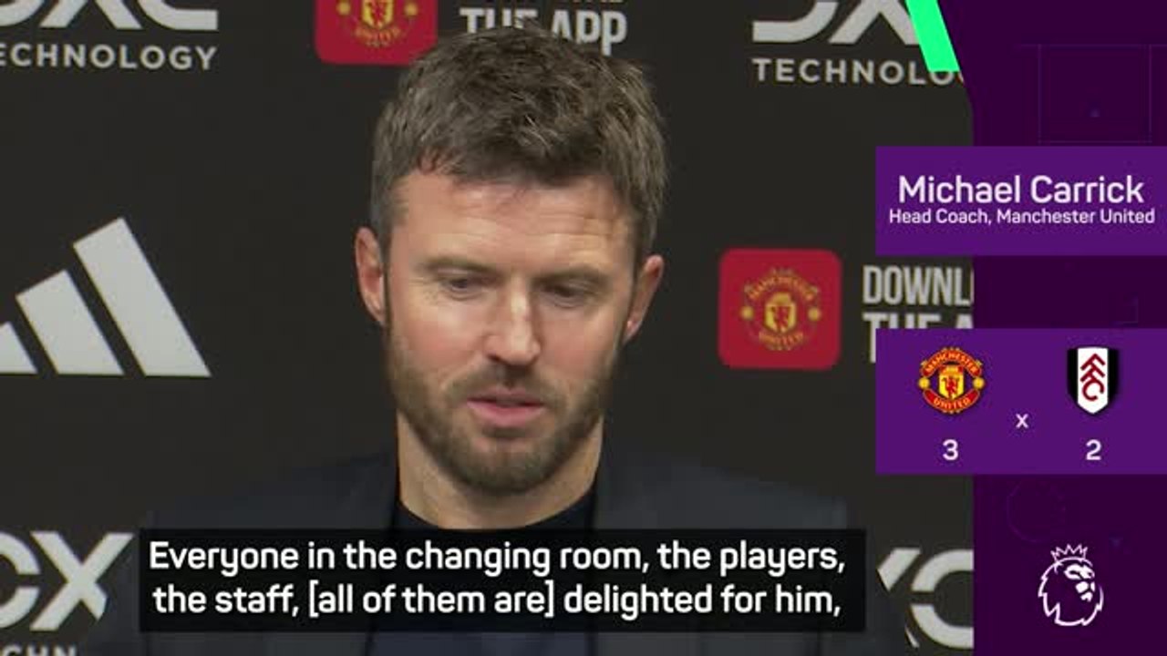 Carrick 'so pleased' for Sesko following injury-time winner