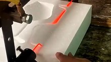 Laser-Precision! 🍷📦 Custom Wine Glass Packaging with Hot Wire #satisfying #asmr #tools #how #packing