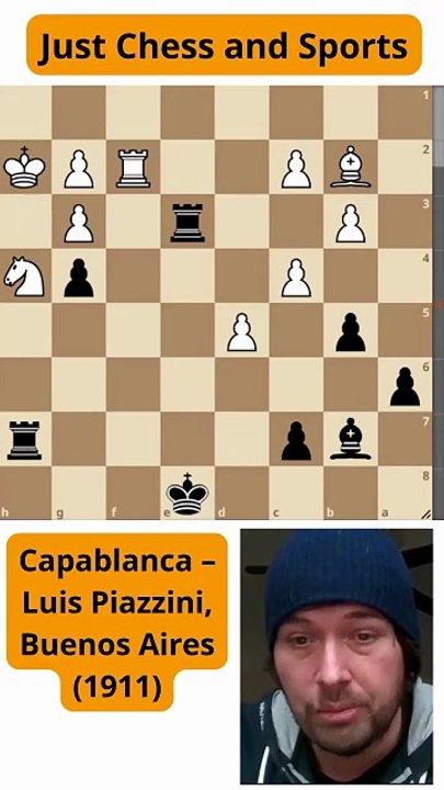 Luis Piazzini vence a Capablanca con un tenedor (1911)