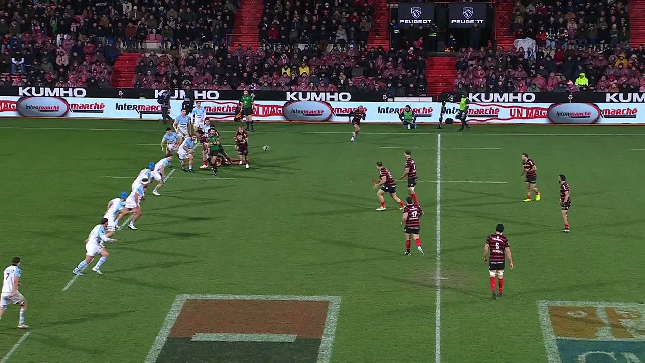 TOP 14 - Essai de Paul COSTES (ST) - Stade Toulousain - Aviron Bayonnais