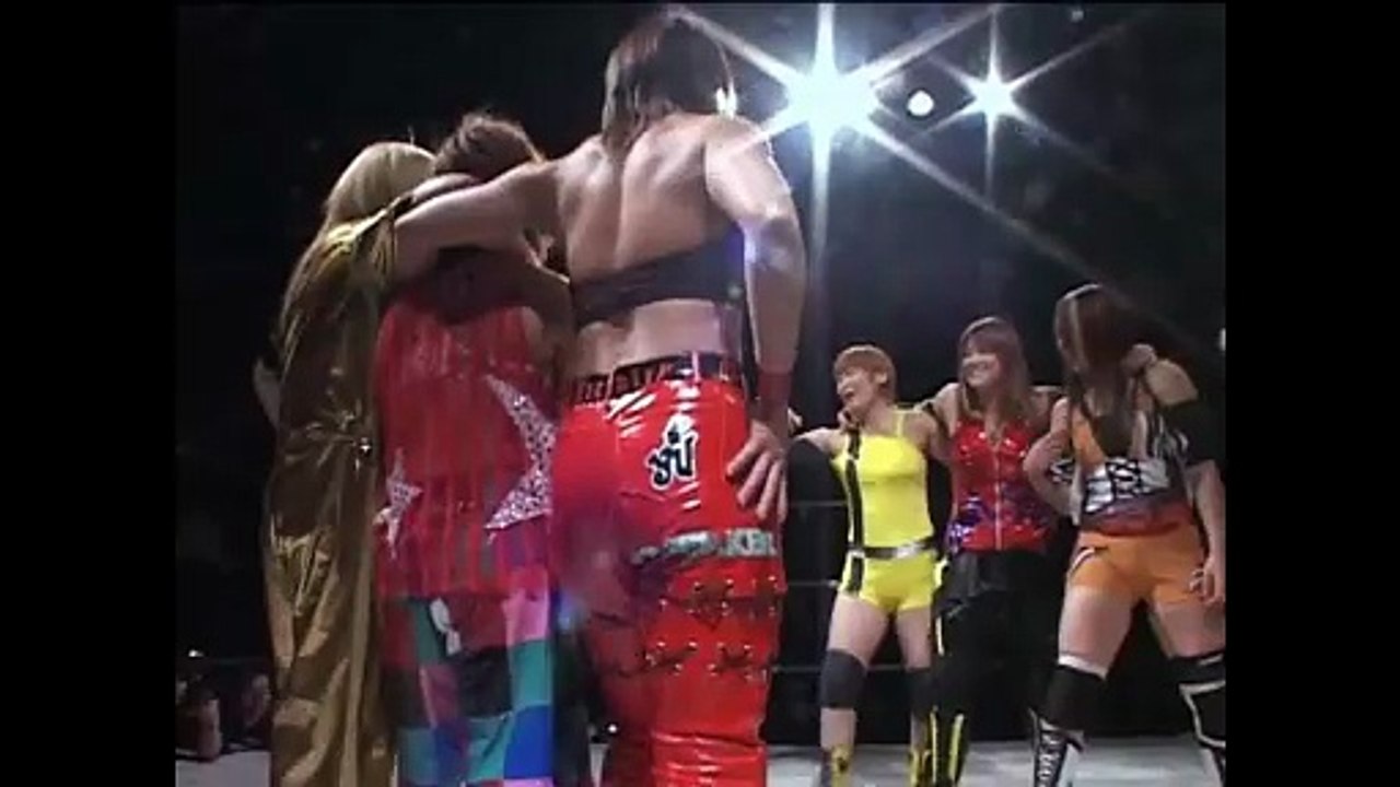 2012.01.07 New Year Stars 1  05 Hiroyo Matsumoto, Miho Wakizawa & Nanae Takahashi vs. Natsuki Taiyo, Yoshiko & Yuu Yamagata