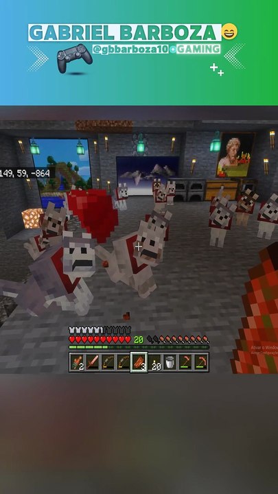 Cachorros, dogs &cia #gbbarboza #minecraft #minecraftsurvival