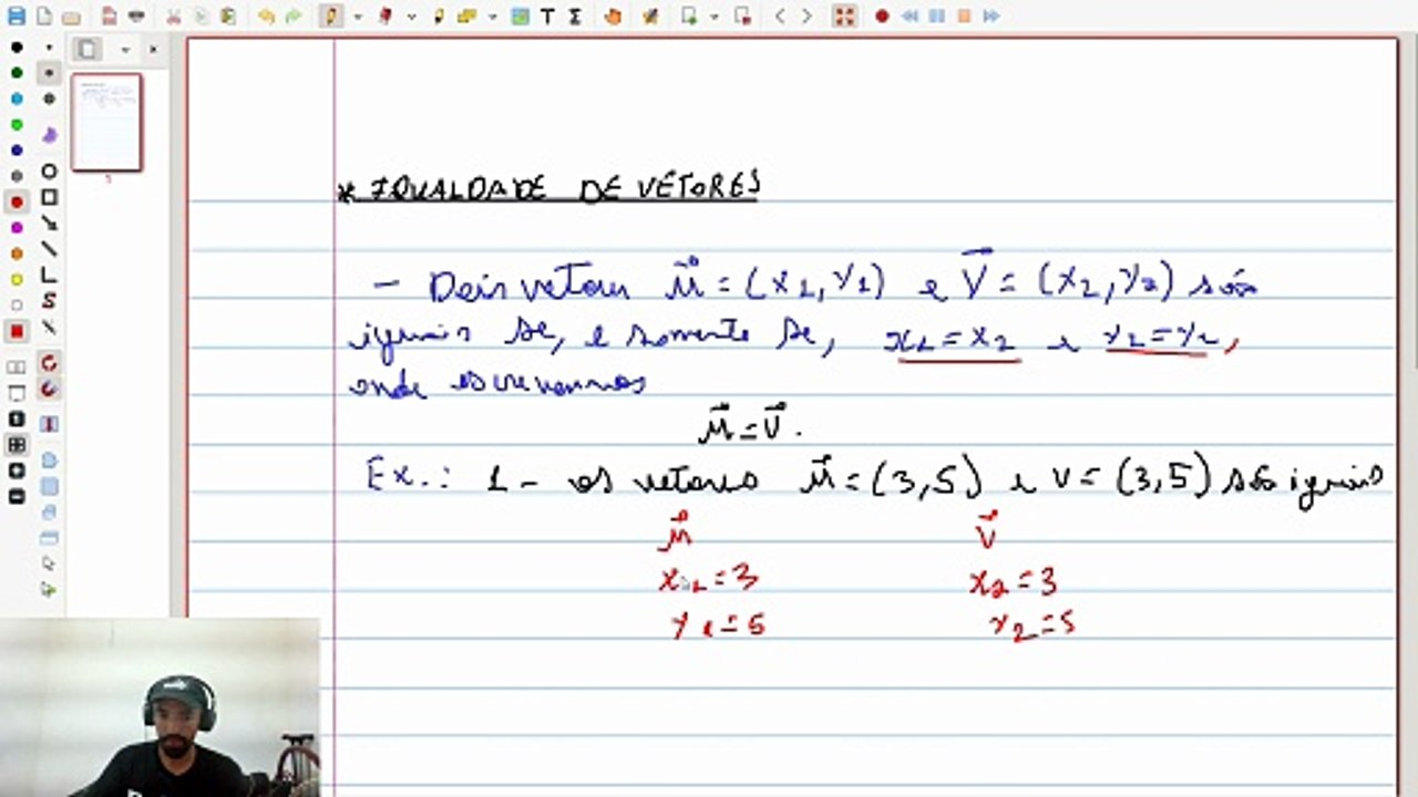 Igualdade de Vetores; Exemplos | VET&GEO-A2.4