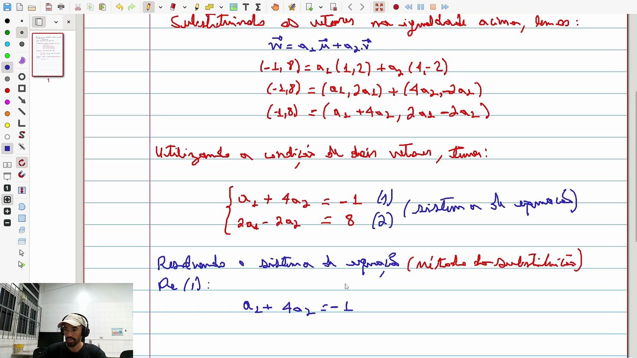 (Exercício 2) [Sec. 2.2.3 - Q.2 - Steinbruch] Encontrar os a1 e a2 tais que ... | VET&GEO-A2.9