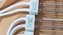 375mm 208v 3090w Quartz Lamp Replacement Clear Double Tube Infrared Heating Lamp