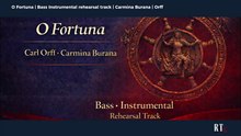 O Fortuna ( C. Orff | Carmina Burana ) Bass Instrumental rehearsal track