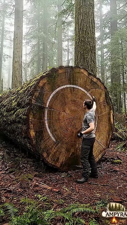 This tree didn’t fall… it transformed 👀🌲