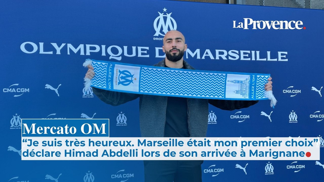 Mercato OM : “Marseille était mon premier choix” déclare Himad Abdelli lors de son arrivée à Marignane