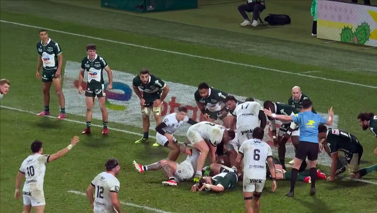 TOP 14 - Essai de Tomas ALBORNOZ (RCT) - Section Paloise - RC Toulon