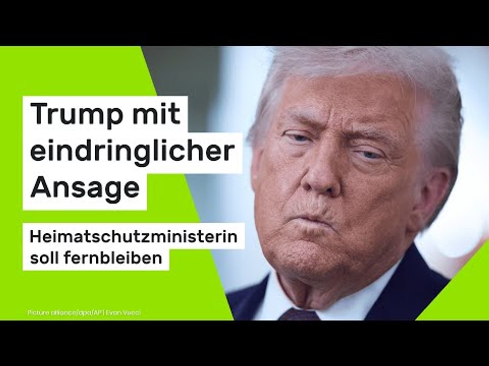 Kristi Noem: Trump mit eindringlicher Ansage - Heimatschutzministerin soll fernbleiben