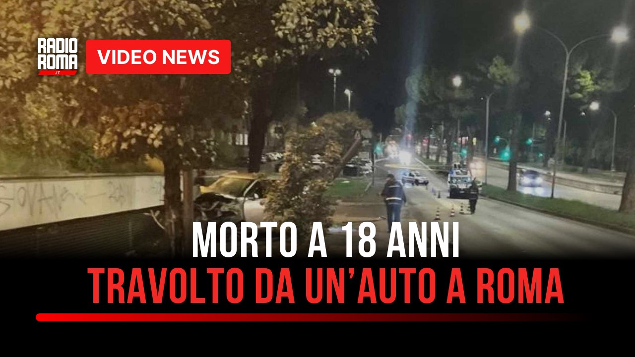 Morto a 18 anni travolto da un’auto a Roma