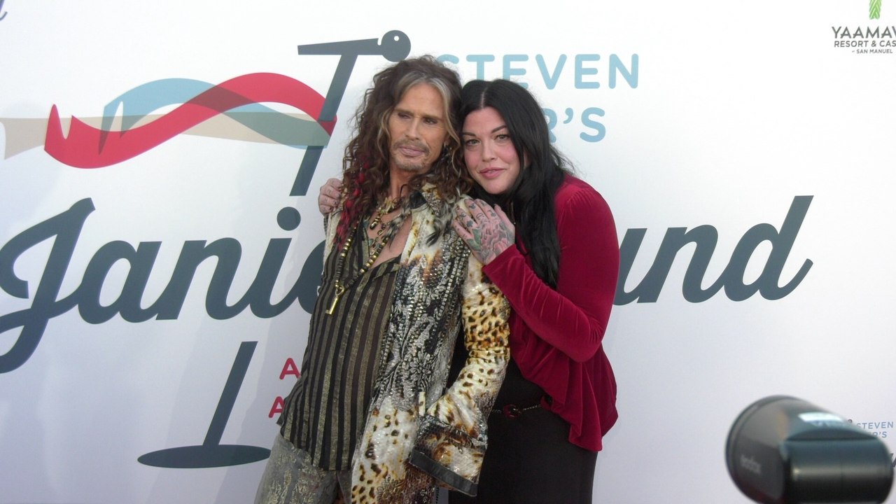 Steven Tyler and Mia Tyler on the red carpet at Steven Tyler's 7th annual GRAMMY Awards viewing party