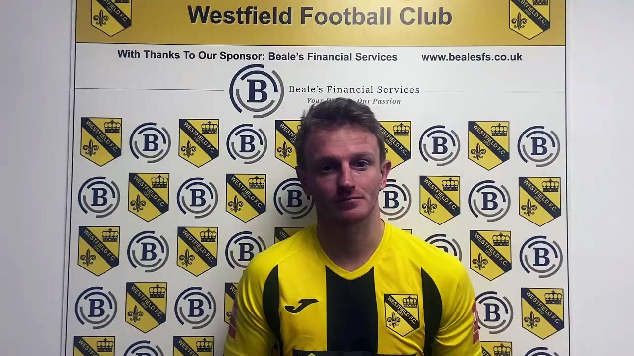 Westfield player-manager Andy Crossley post-Binfield