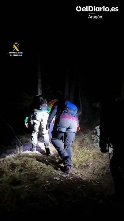 La Guardia Civil de Teruel rescata a cuatro personas extraviadas en la vía ferrata de Formiche Alto