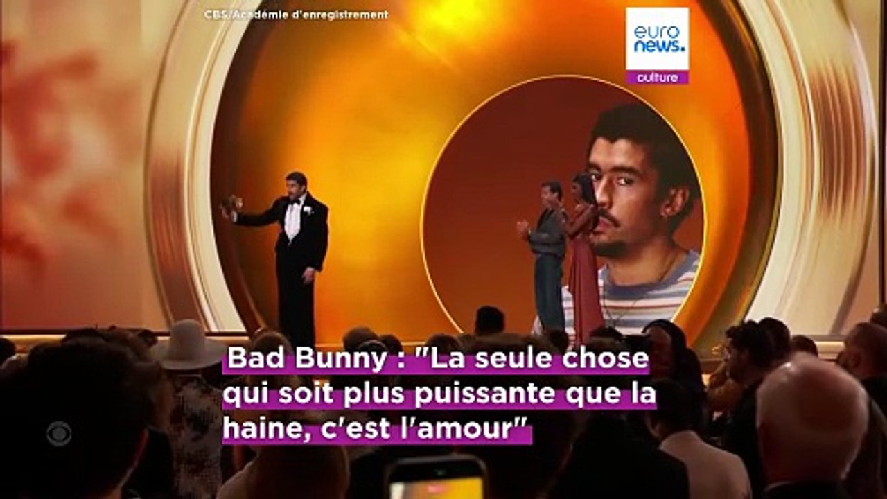 Grammy Awards : Bad Bunny remporte le prix de l'album de l'année avec un opus en espagnol, une première historique