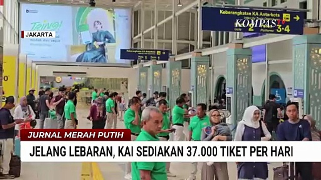 KAI Daop 1 Jakarta Sediakan 37 Ribu Tiket Kereta Mudik Lebaran per Hari | JMP