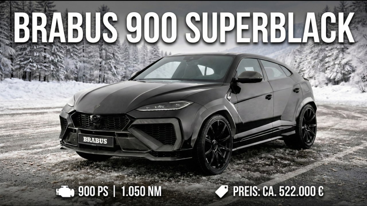 Luxus trifft Leistung: Brabus 900 Superblack Lamborghini Urus SE im Detail