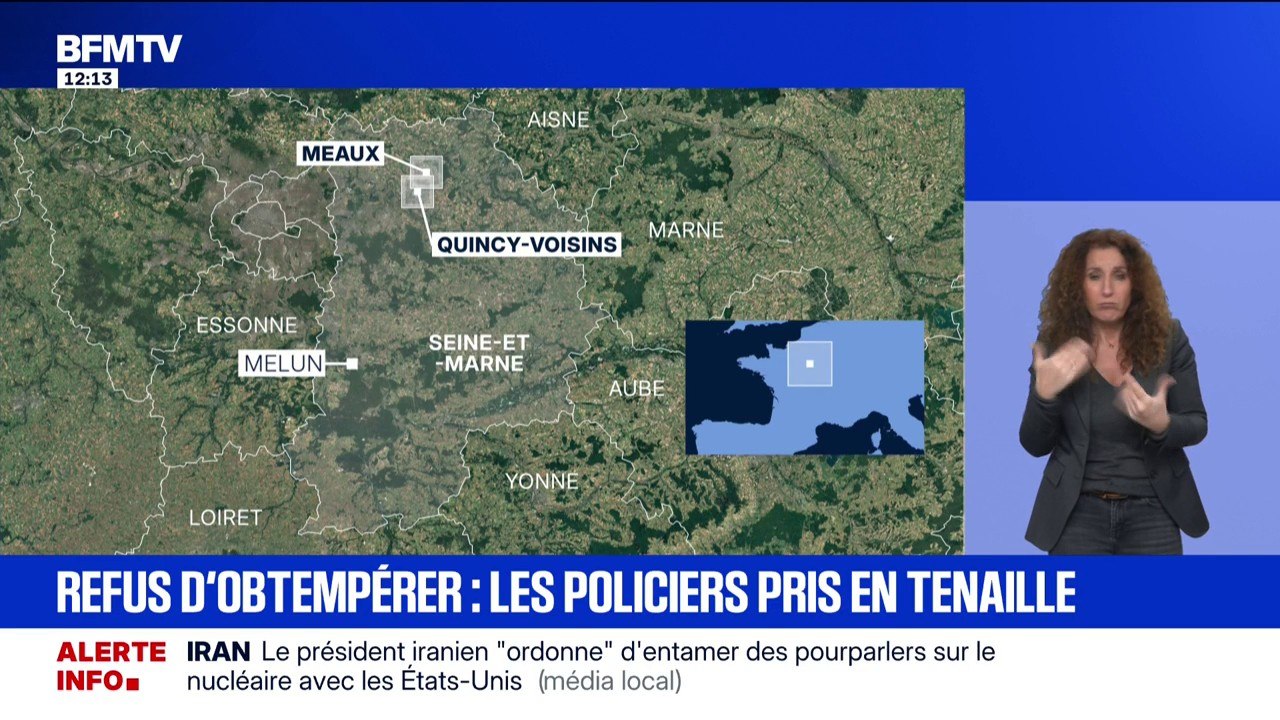 Seine-et-Marne: deux policiers hospitalisés après avoir été blessés à la suite du refus d'obtempérer