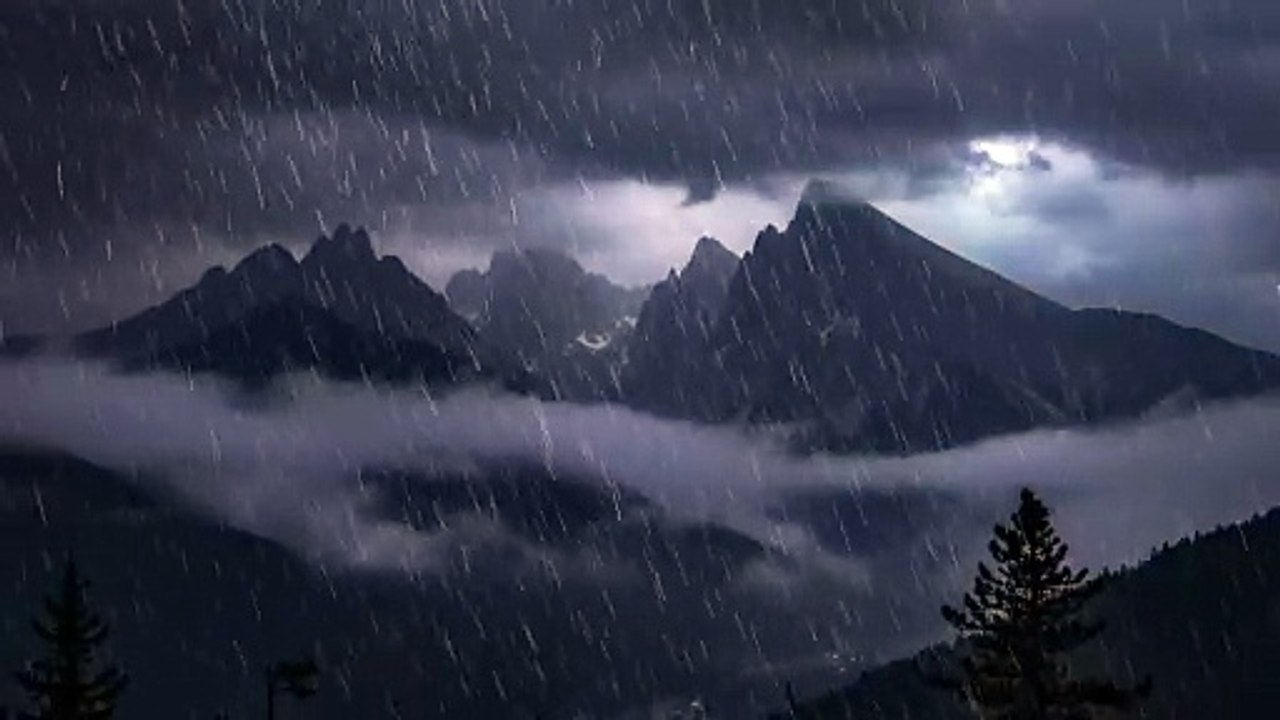 10H Vibrant Mountain River Sounds • Refreshing Forest Water for Energy & Focus10H Heavy Mountain Rain • Deep Sleep & Noise Masking