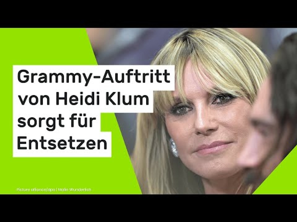 Heidi Klum: Spott ohne Ende – Grammy-Auftritt von 'La Klum' sorgt für Entsetzen