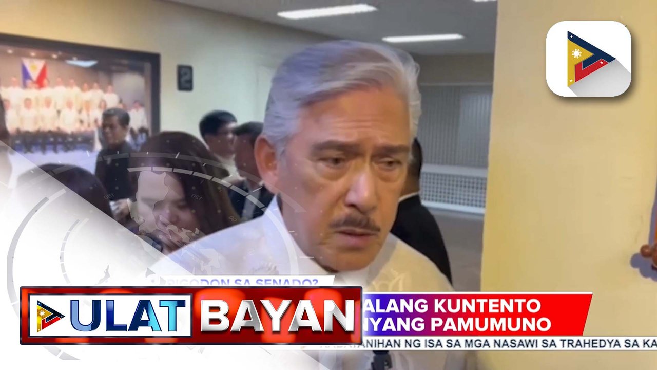 Isyu ng panibagong rigodon sa Senado, posibleng ingay lang sa social media, ayon kay SP Sotto; minorya, aminadong kulang sila sa bilang para makapagpalit ng liderato | ulat ni Louisa Erispe