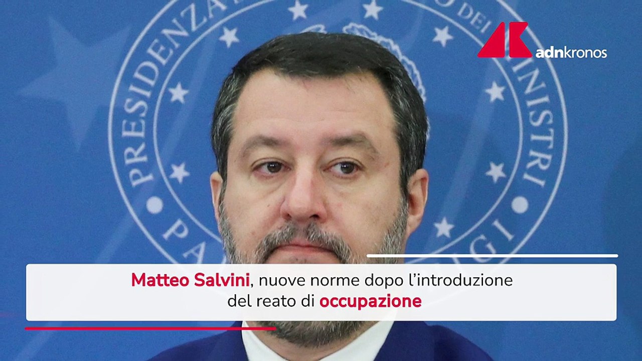 Case occupate, Salvini vuole nuova stretta