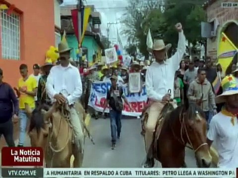 Campesinos de Miranda se movilizaron en conmemoración de los 209 del nacimiento de Ezequiel Zamora