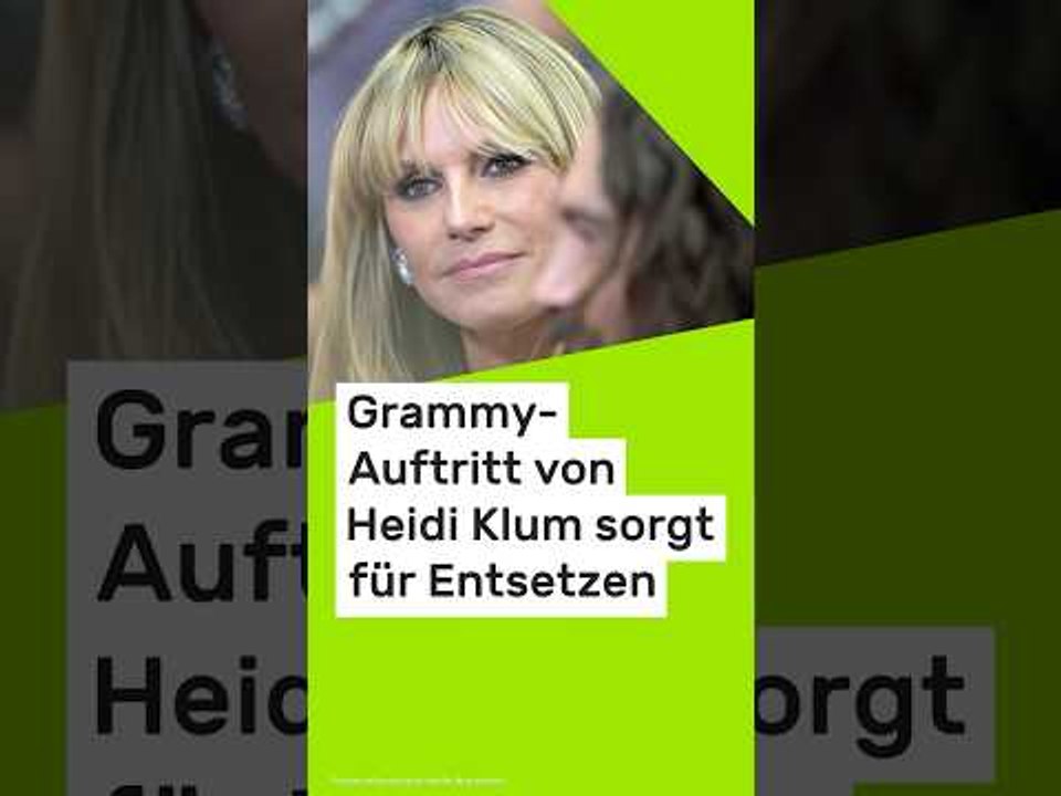 Heidi Klum: Spott ohne Ende – Grammy-Auftritt von "La Klum" sorgt für Entsetzen