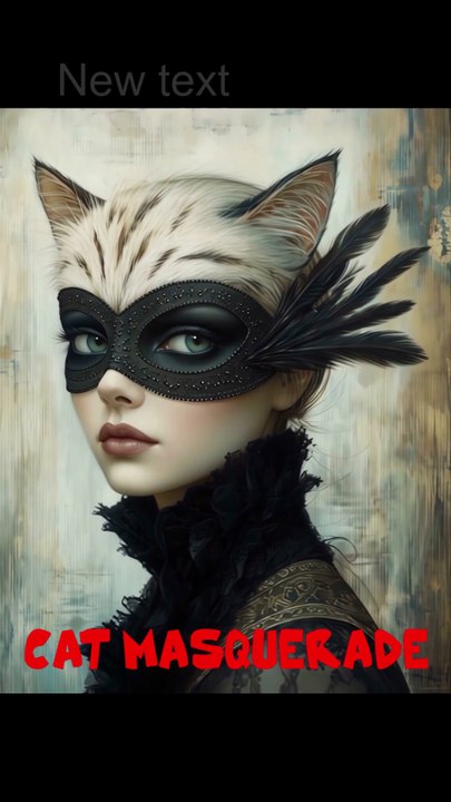 Cat masquerade - AI animation