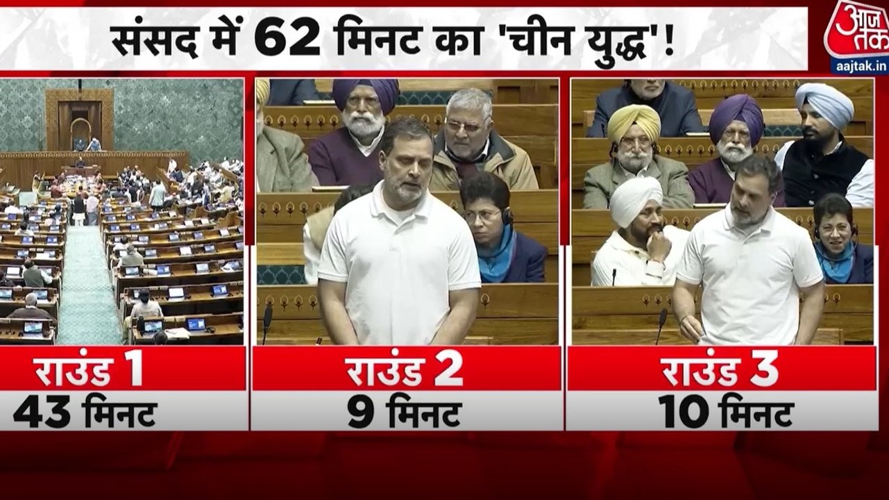 संसद में राहुल गांधी के भाषण पर जमकर बवाल, चीन पर छिड़ा संग्राम