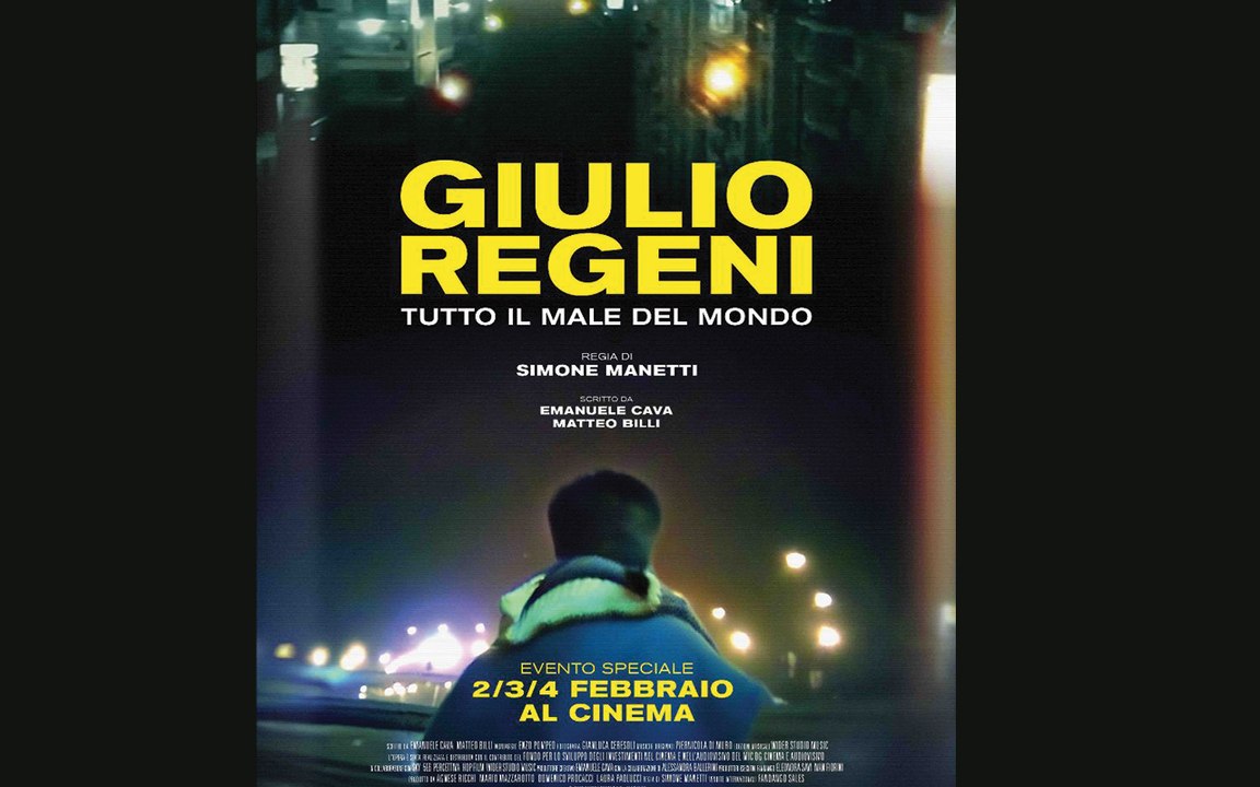È nei cinema il documentario su Giulio Regeni, vincitore del Nastro d'Argento della legalità 2026