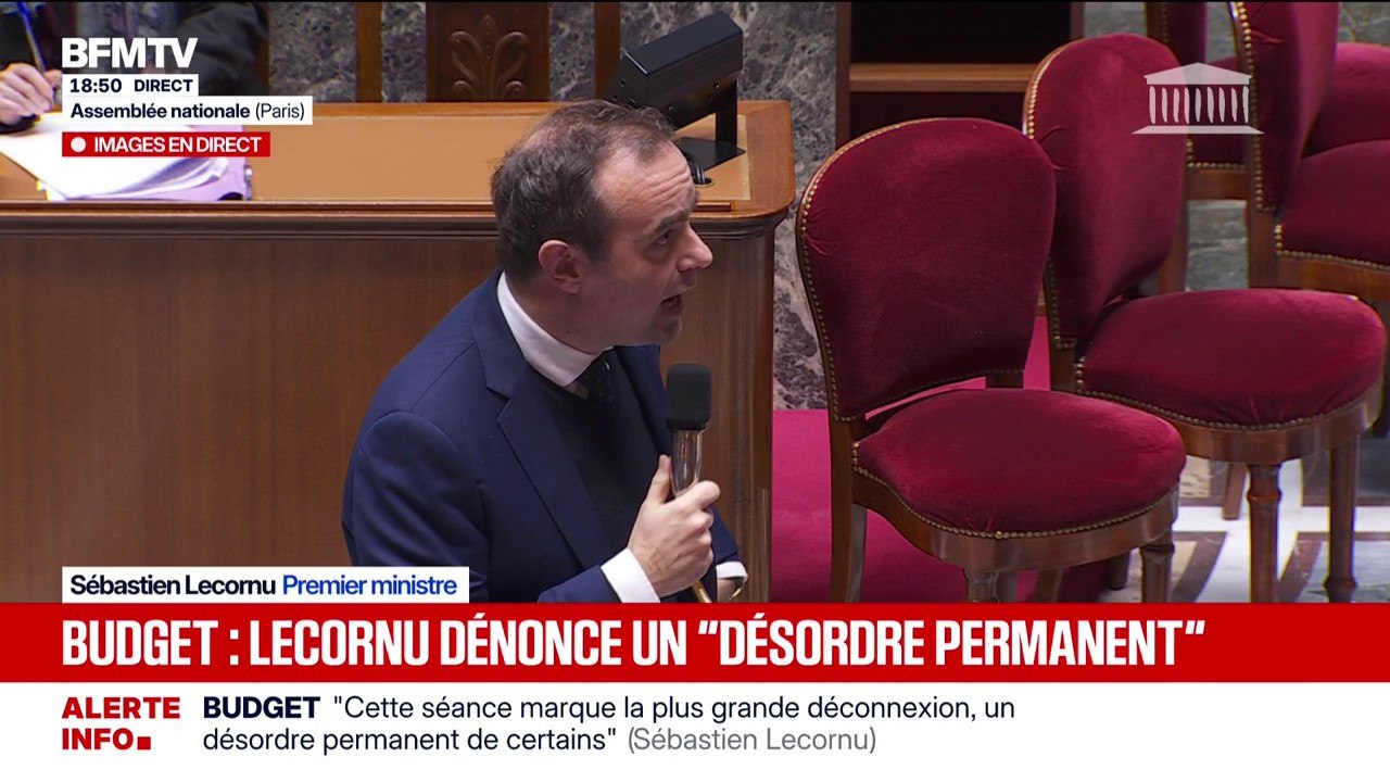 Motions de censure: "L'avez-vous lu ce budget ?", demande Sébastien Lecornu aux députés de l'Assemblée nationale