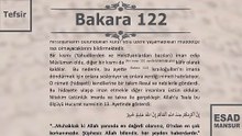 Esad Mansur - Bakara Suresi Tefsiri 122