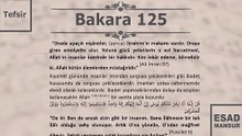 Esad Mansur - Bakara Suresi Tefsiri 125
