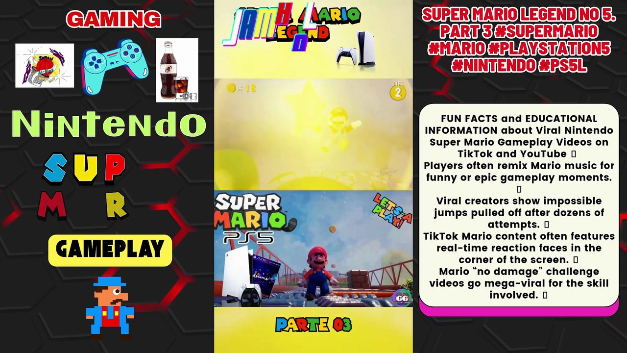 #NINTENDO SUPER MARIO #GAMEPLAY🎮 Ep4 Super Mario Legend No 5. Part 3 #supermario #mario #playstation5 #nintendo #ps5l