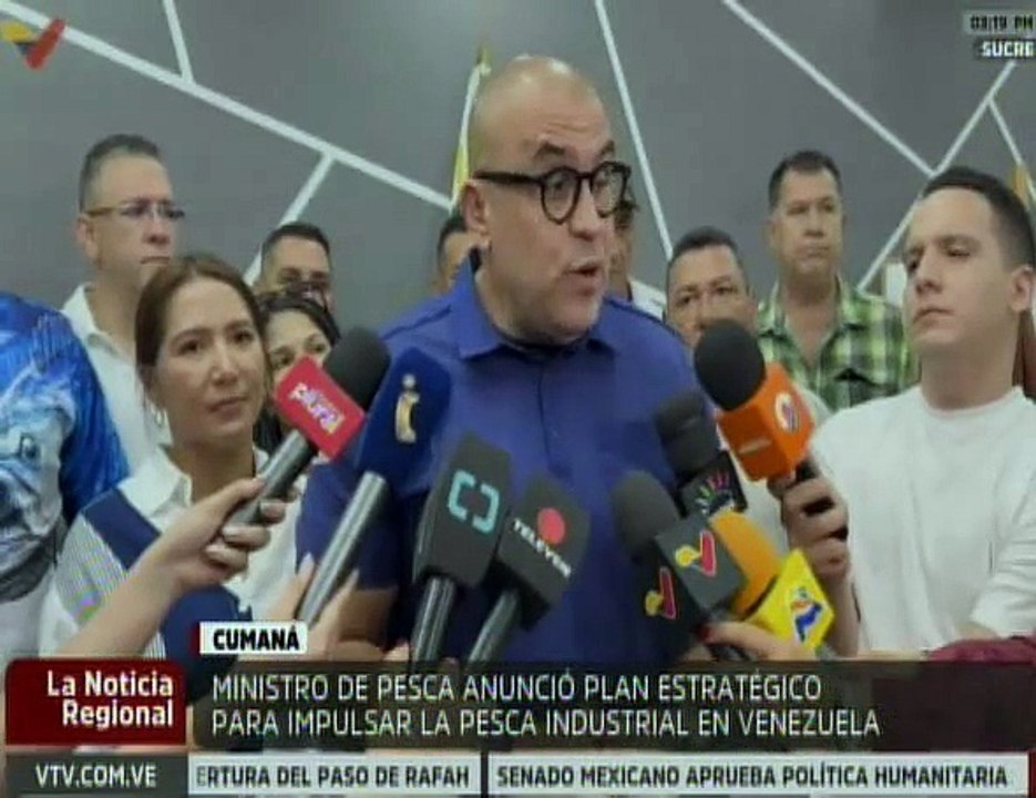Sucre | Ministro Loyo anunció plan estratégico para impulsar la pesca industrial de Venezuela