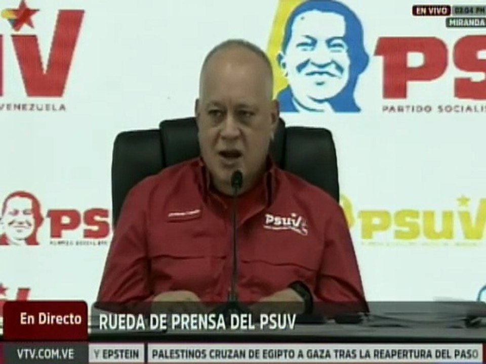 Secretario general del PSUV: Nadie nos sacará de la lucha por una patria socialista
