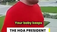 The HOA have a problem with my child