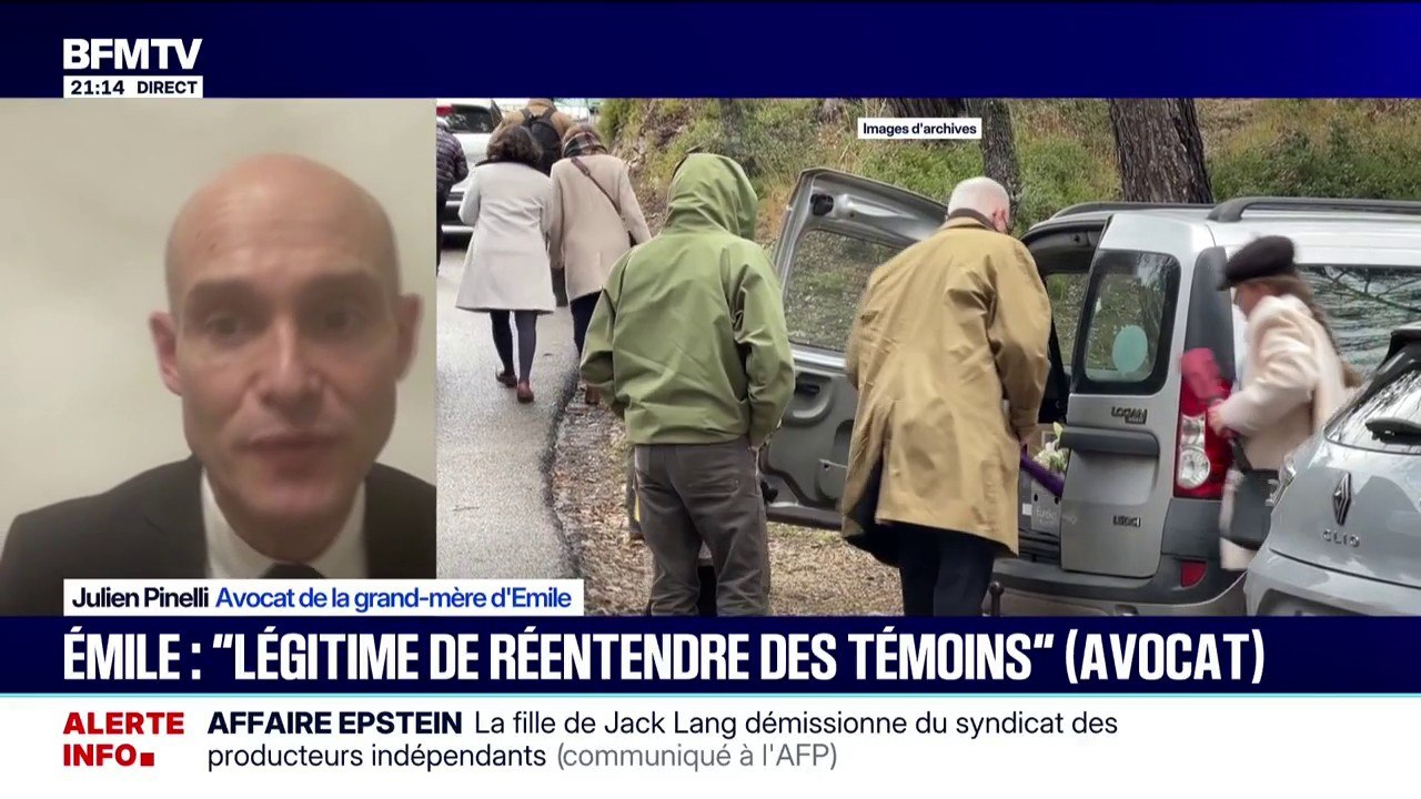 Julien Pinelli, avocat de la grand-mère d'Émile affirme qu'il "n'y a pas de demande généralisée" de prélèvement ADN des habitants du Haut-Vernet