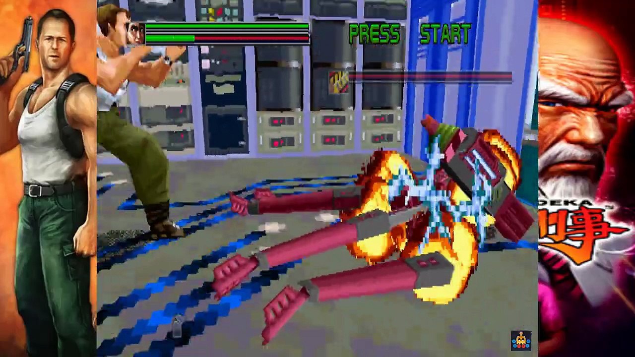 TAS   DIE HARD ARCADE ( Dynamite Deka ) ( SEGA SATURN ) ( One Coin Clear )