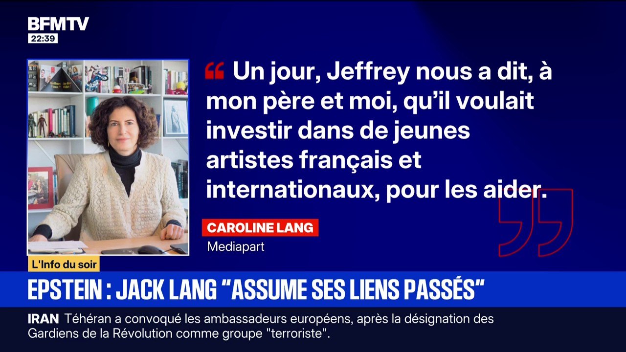Caroline Lang, fille de Jack Lang, annonce sa démission du Syndicat des producteurs indépendants alors que son nom apparaît dans plusieurs échanges avec Jeffrey Epstein