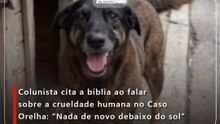Colunista cita a bíblia ao falar sobre a crueldade humana no Caso Orelha: “Nada de novo debaixo do sol”