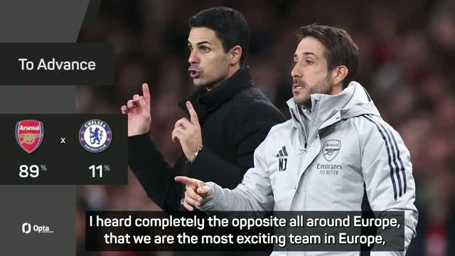 'Most exciting team in Europe' - Arteta addresses Arsenal playing style